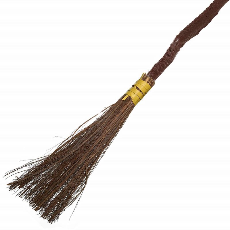 Skeleteen Witch Broomstick Costume Accessory - Brown, 3 of 5