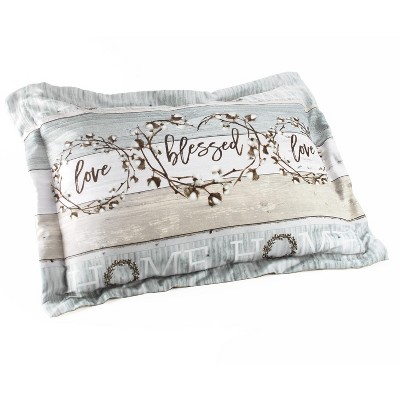 Lakeside Cotton Boll Standard Size Pillow Sham - Farmhouse Bedroom Accent