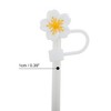 Unique Bargains Begonia Flower Straw Cover Cap 4 Pcs - 2 of 4