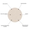 Chery Life 41" x 41" Beige Round Rug - 3 of 4