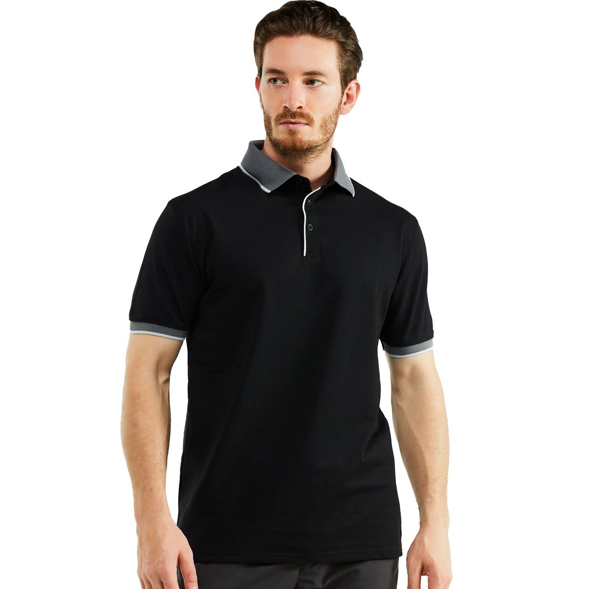 Mio Marino Men's Classic-Fit Cotton-Blend Pique Polo Shirt with Contrast Collar - thumbnail 8