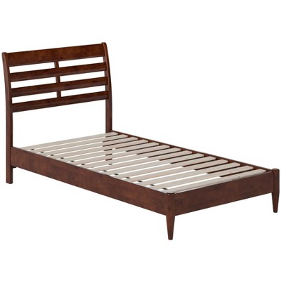 AFI Furnishings Savannah Twin Solid Wood Low Profile Platform Bed in Walnut