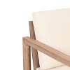 PAGED Wood Patio Dining Chairs Patio Chairs with Waterproof Thick Cushion Deep Seating for Garden, Patio, Lawn - 3 of 4