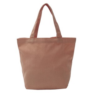 Unique Bargains Cotton Sturdy Reusable Mini Lunch Canvas Tote Bag with Handles 1 Pc - 1 of 4