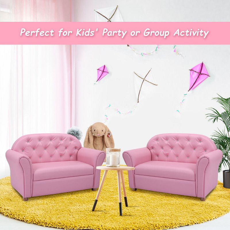 Infans Kids Sofa Princess Armrest Chair Lounge Couch Children Toddler Gift, 2 of 11