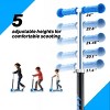 Kids 3-Wheel Scooter for Ages 3-5, Toddler Kick Scooter with LED Light-Up Wheels, 5 Adjustable Heights, Lean-to-Steer Design (Support up to 110 lbs) - 3 of 4