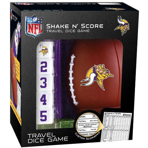 Masterpieces Officially Licsenced Nfl Minnesota Vikings Shake N' Score Dice  Game For Age 6 And Up : Target