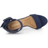 Allegra K Women's Block Heel Zipper Buckle Ankle Strap Sandals - 4 of 4