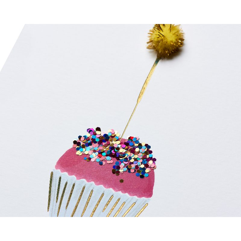 Conventional Birthday Cards Sparkler Cupcake - PAPYRUS, 6 of 7