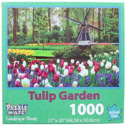 JPW Industries Inc. Tulip Garden 1000 Piece Jigsaw Puzzle