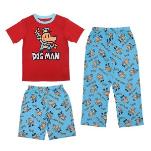 Dog Man All-Over Print Boy’s 3-Piece Pajama Set - 1 of 4