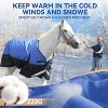 Docred Winter Horse Blanket,1200D Waterproof Poly Breathable Warmth,Durable Tear-Resistant Thick with Snuggit 220G Filling Horse Turnout Blanket - 2 of 4