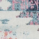 white, aqua, teal, light brown, navy, beige