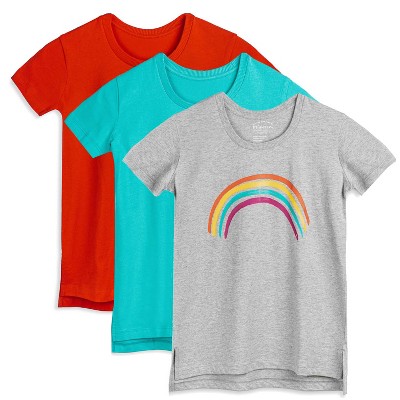 Mightly Girls 3pk Fair Trade Organic Cotton Extended Length Tees
