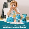 Joyfy Play Kitchen Toys, Pretend Play Kitchen Appliances Toy Set with Coffee Maker, Mixer, Toaster, Birthday Gift for Kids Ages 2 3 4 5, Blue - 2 of 4