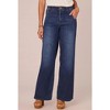Women's Skyrise Wide Leg Tulip Hem Jeans - Democracy - 2 of 4