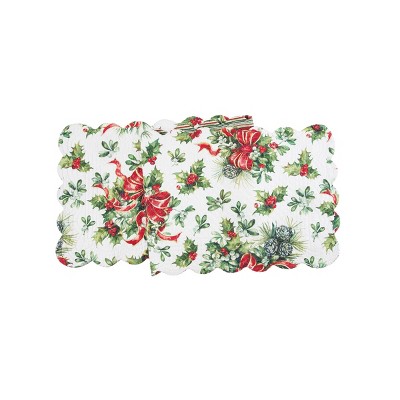 C&F Home 14" x 51" Holiday Ribbon Table Runner