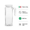 Bormioli Rocco Frigoverre Classic Jug 33.75 oz - with White Lid - Set of 2 - 4 of 4