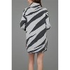 August Sky Women's Zebra Print Turtleneck Long Sleeve Sweater Dress - 2 of 4