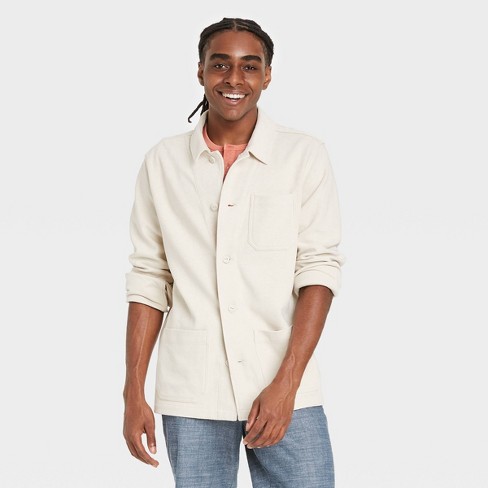 Men's Regular Fit Knit Chore Shirt Jacket - Goodfellow & Co™ - image 1 of 3