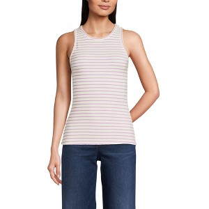 Lands' End Women's Drapey Rib Tank - 1 of 3