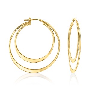 Ross-Simons Italian 18kt Gold Over Sterling Double-Hoop Earrings - 1 of 4