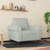vidaXL Sofa Chair Light Gray 23.6 in. Velvet - 3 of 4