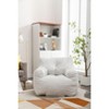 NicBex Teddy Fabric Bean Bag Chair,Lazy Sofa Chair with Tufted Foam,Modern Lounge Chair for Living Room - 2 of 4