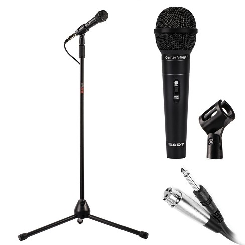 Nady Centerstage Msc3 Professional Dynamic Microphone With Stand In Black. Target