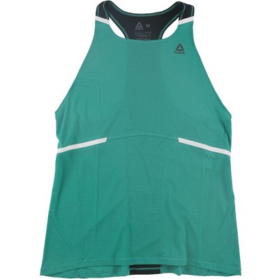 Reebok Womens Boston Track Club Tank Top, Green, Small