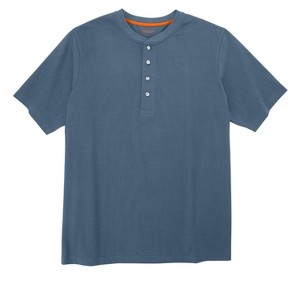 Boulder Creek by KingSize Heavyweight Short-Sleeve Henley Shirt - 1 of 4