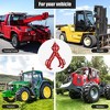 Log Lifting Tongs, Log Tongs with Heavy Duty Steel Claws for Timber, Logging Tongs, Grapple, Log Grapple,Grapple Hook,Red - 2 of 4