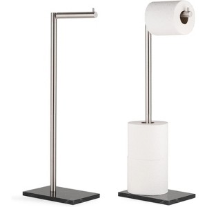 Marmolux Elegant Toilet Paper Holder - Free Standing Toilet Paper Holder, Stainless Steel Toilet Paper Stands - 1 of 4