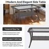Gymojoy Outdoor Coffee Table with Tempered Glass Top - 3 of 4