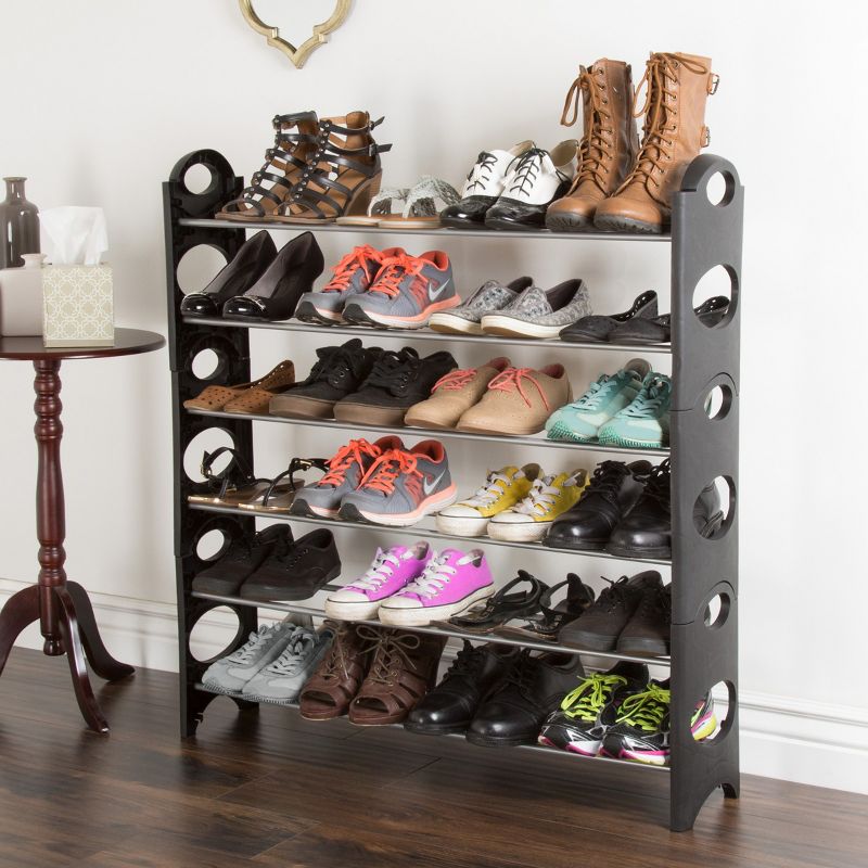 Hastings Home 6-Tier Shoe Storage Rack – Holds up to 24-Pairs, 3 of 5