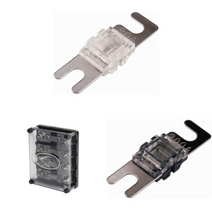 Kicker Warhorse HPFD4 Fused Way Distribution Block & (4 ) AFS 80 / 200 Amp Fuse Bundle - 1 of 4