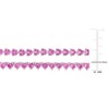 EVERLY JEWELRY | Sterling Silver 43 1/2ct TGW Created Pink Sapphire Tennis Necklace and Bracelet 2-Piece Set - 2 of 4