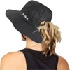FATMOON Women’s Foldable Sun Hat with Breathable Mesh,Adjustable Chin Strap & Ponytail Hole - for Beach,Hiking,Outdoor - 2 of 4
