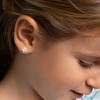 Girls' Fun Summer Daisy Standard Sterling Silver Earrings - In Season Jewelry - 3 of 4