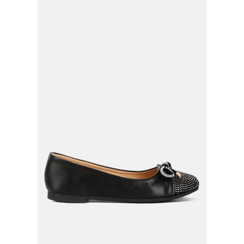 Женские кепки London Rag Womens Rhinestones Embellished Toe Ballerinas 9