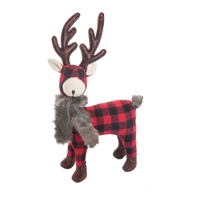 C&F Home Buffalo Check Deer Figure