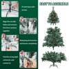 6.5ft Pre-Lit Artificial Christmas Tree with 350 Multi-Color Lights, 80 Pinecones, 1000 Branch Tips, 8 Lighting Modes - 2 of 4