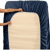 Hearth & Harbor 6 Piece Sheet Set, Extra Deep Pocket Sheets Fits Mattress up to 21", Soft Microfiber Sheets - 3 of 4