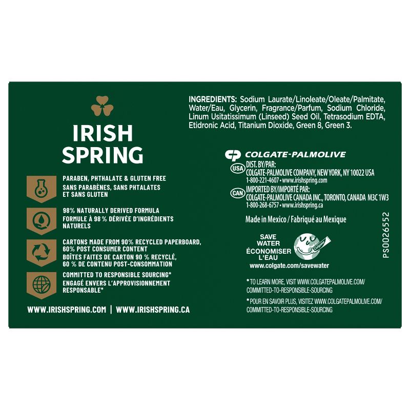Irish Spring Bar Soap - Original Clean - 3.7oz/8ct, 2 of 10
