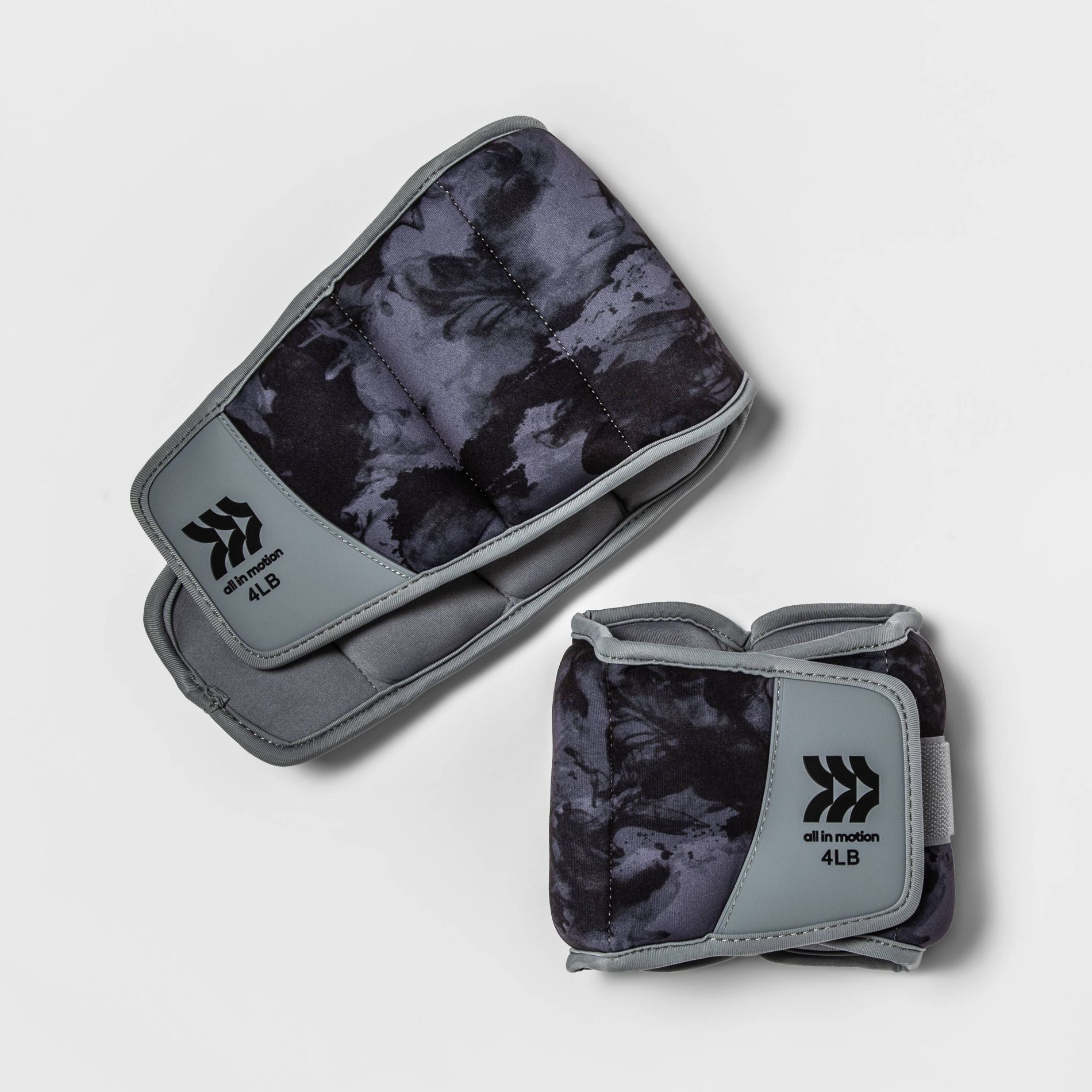 Ankle Weights Anti-microbial 4lbs 2pc - All In Motion™: Adjustable Neoprene Pair