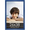 PosterPalooza | Classic Modern Blue Picture Frame - UV Acrylic, Foam Board Backing, Hanging Hardware - 2 of 4