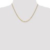 Black Bow Jewelry 2.2mm 14k Yellow Gold Beveled Solid Curb Chain Necklace - 2 of 4