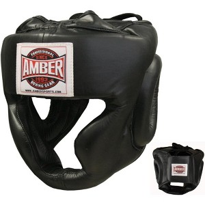 Amber Fight Gear Extreme Full-Face Leather Headgear Ultimate Protection - 1 of 1