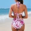 Women's 3-Piece Paisley Halter Top & High-Rise Bottoms Sarong Set - Cupshe - 4 of 4