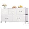 Fabric Dresser for Bedroom, Wide 5-Drawer Chest of Drawers with Storage Organizer Unit - 2 of 4